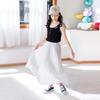 Summer 2025 Kids' Japanese Style Pleated Midi Skirt