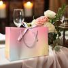 Бумажный подарочный пакет для вечеринки с бантом из ленты, хозяйственные сумки, новые подарочные пакеты