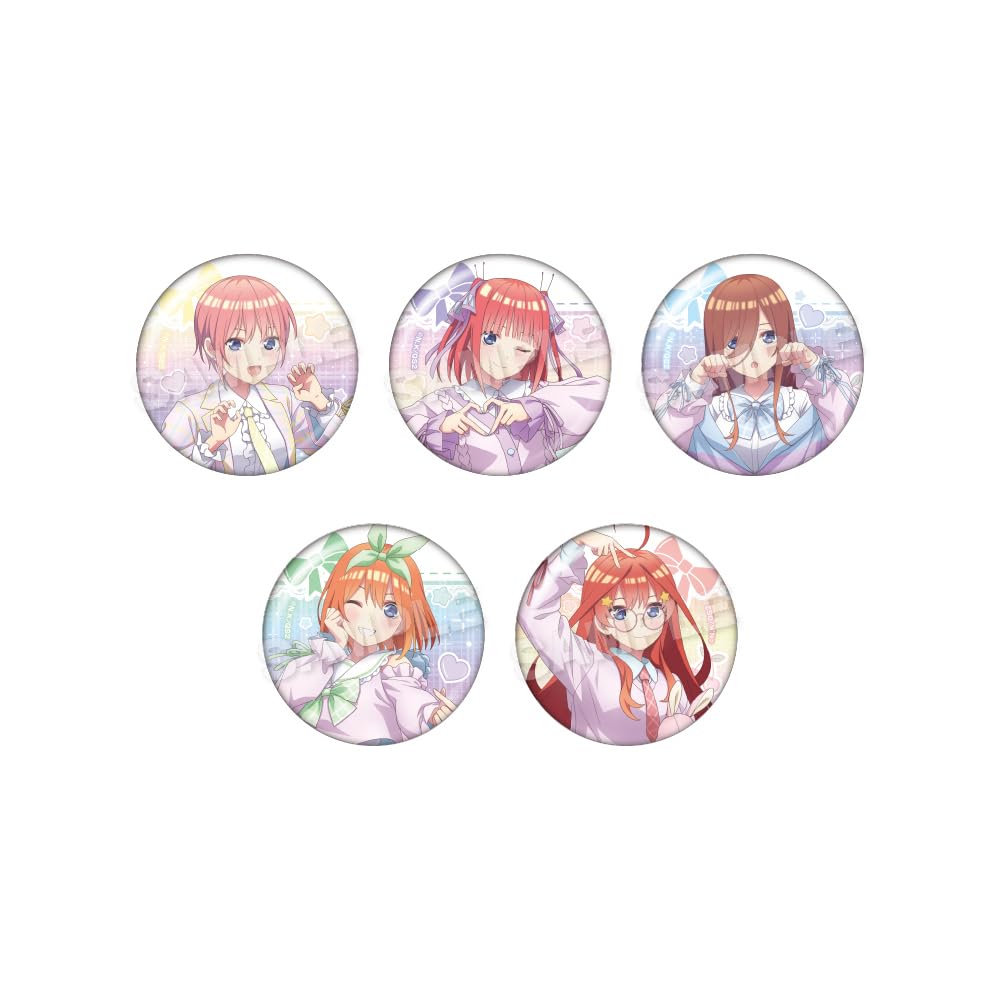 Квинтессенциальные квинтюплеты Торговый жетон-значок Версия «Коробка с мечтательной одеждой». 5 шт