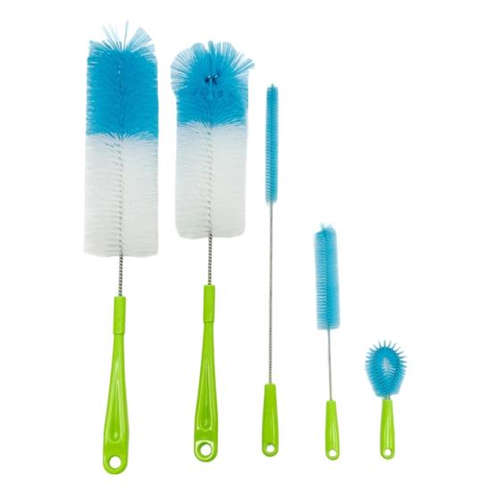 5 шт./набор Щетки для бутылок с длинной ручкой Эргономичная ручка Пиво Вино Декантер Бутылка Мойка Набор скребков