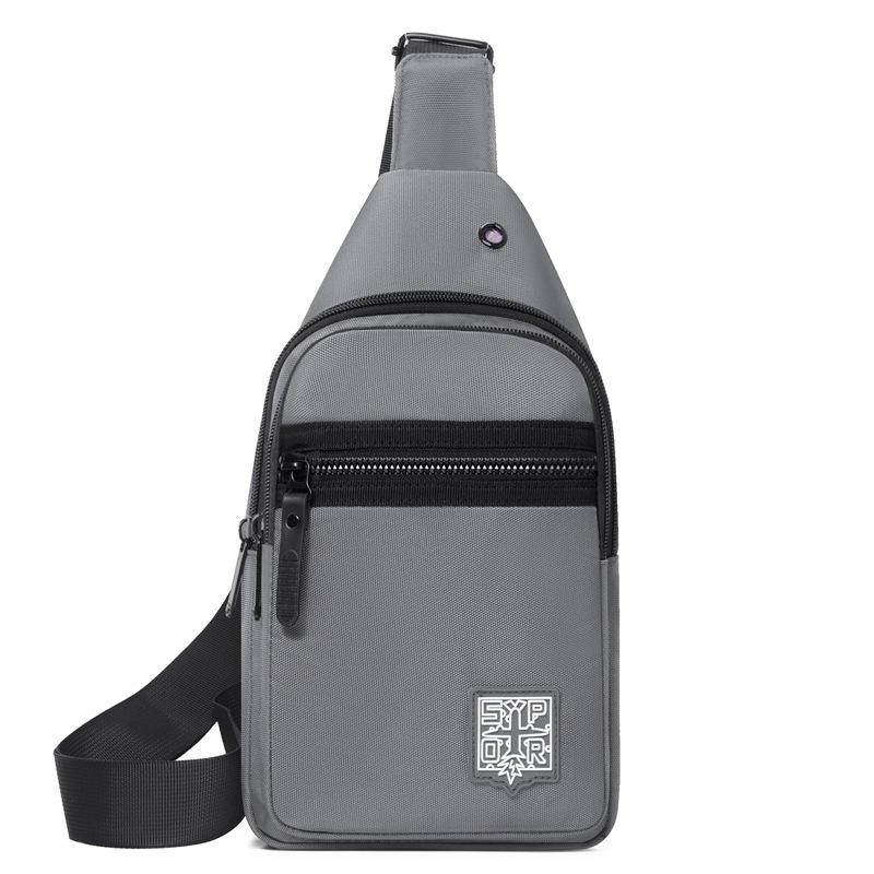 Мужская нагрудная сумка высококлассная большая вместимость на плечо спортивная и повседневная универсальная трендовая нагрудная сумка-мессенджер