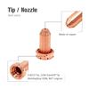 Nozzle Copper Plasma Cutter Protective Torch Consumables 5pcs