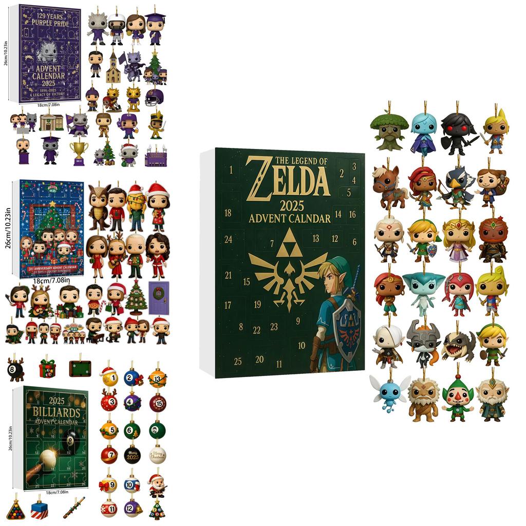 Рождественский адвент-календарь Stray Kids с 24 акриловыми украшениями для праздничного подарка