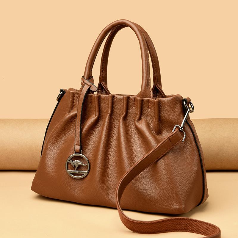 Pleated Cloud Bag Feeling Exquisite Messenger Bag Underarm Bag Shoulder Chain Leather Texture Women'S Bag