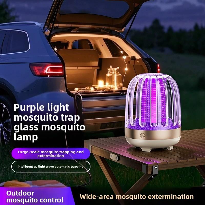 Lámpara antimosquitos eléctrica USB para interiores y exteriores, repelente de insectos portátil
