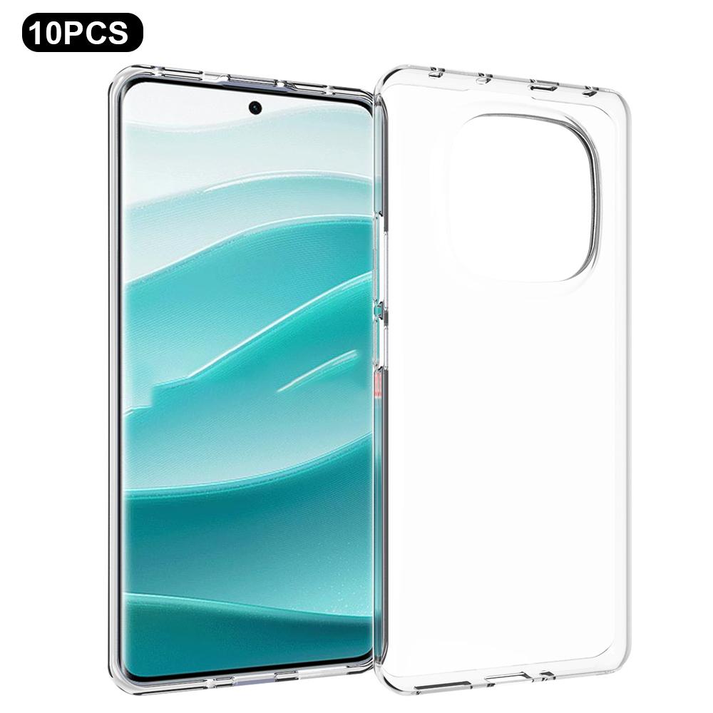 10 шт./упак. Для Xiaomi Redmi Note 14 Pro 5G/Poco X7 5G Прозрачный чехол TPU Защитный чехол без разводов