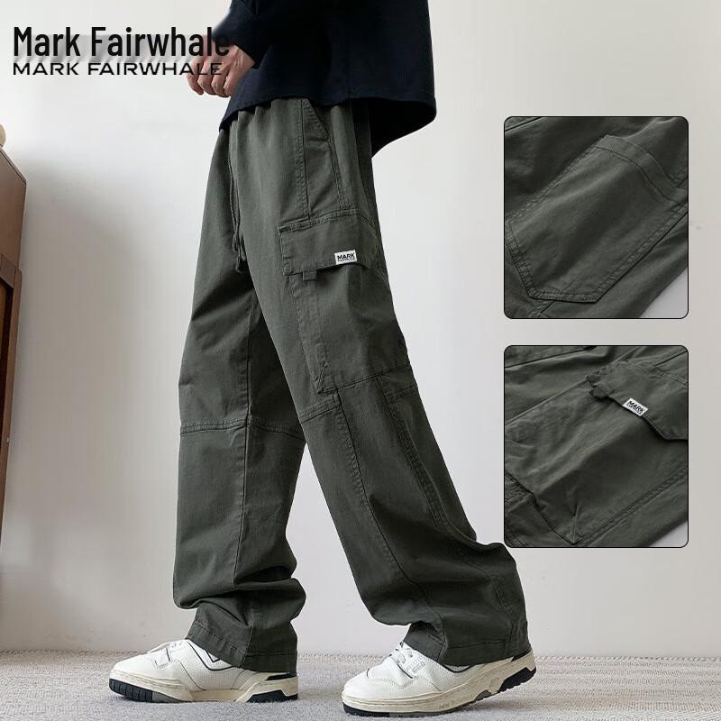 Mark Fairwhale Men's Straight-Leg Casual Cargo Pants