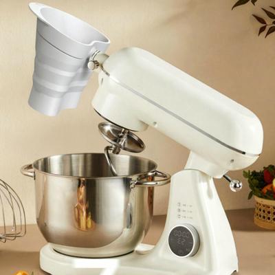 Силиконовая воронка для муки Yousheng для миксера KitchenAid 5-qt, гибкая складная воронка для наливания без брызг с носиком, расположенным под углом 30 градусов, профессиональный инструмент