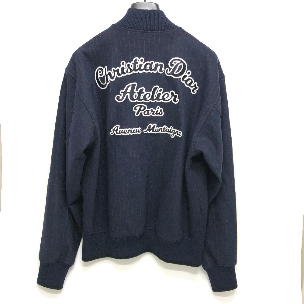 Dior 213J431A0738 atelier street style Blouson Jacket wool / cotton Navy