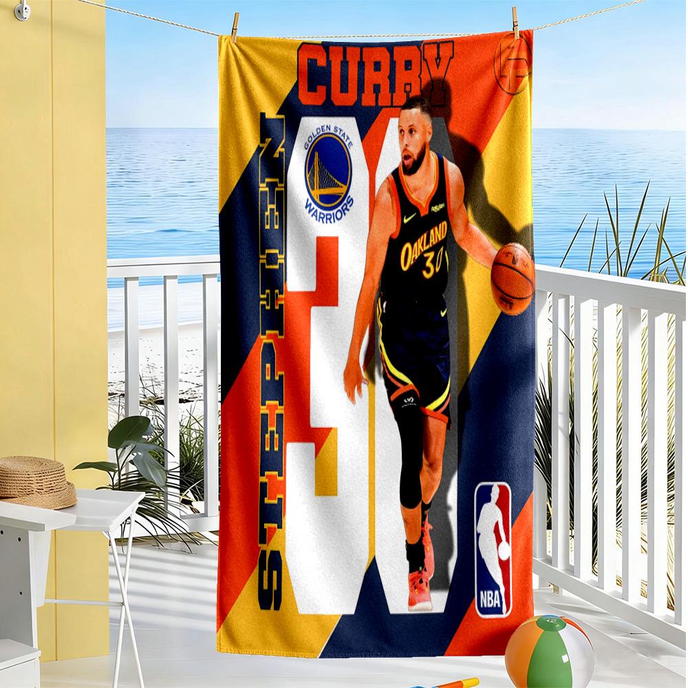 Golden State Warriors Poster Beach Towel Quick-Dry Soft Microfiber Comfortable Lightweight