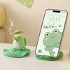 Animal Figurines Frog Mobile Phone Stand Desk Decor Frog Model Toy Ornament  Decorative Gifts