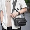 Head Layer Cowhide Shoulder Bag Men's Leather Leisure Bag Horizontal Section Crossbody Bag Simple Lightweight Tide Small Backpacks