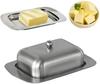 Масленка, Масленка из нержавеющей стали с крышкой - Твердый контейнер для сыра/масла - Ящик для хранения сыра и масла - Ideal Butter Kee