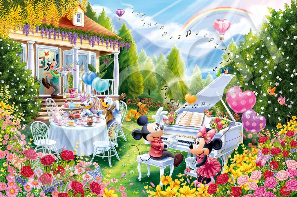 Пазл EPOCH из 1000 деталей Disney Puzzle Decoration Collage Mickey Friends Melody of Love x с декоративной наклейкой в комплекте & (50 75см) 97-703с