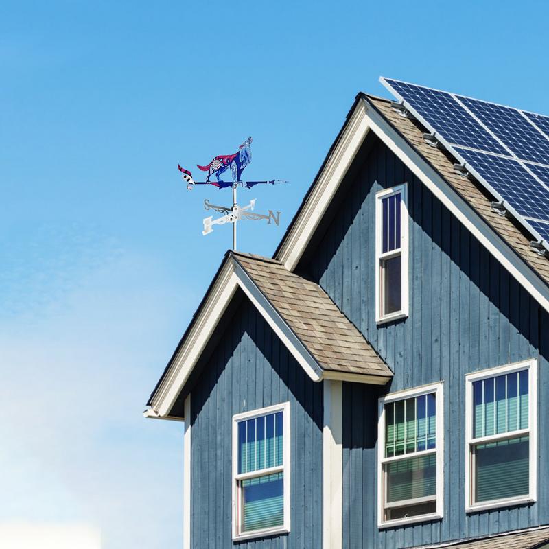 Металлический флюгер Петух Указатель направления ветра Фермерский дом Сад Флюгер Спиннер Измерительные инструменты Наружные украшения