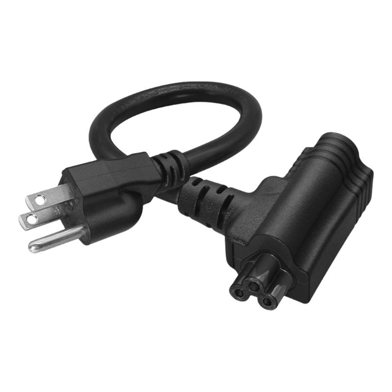 Short Y Splitter Power Cable NEMA 5 15P to 5 15R and C5 30CM/60CM Replacement Cord for Electronics