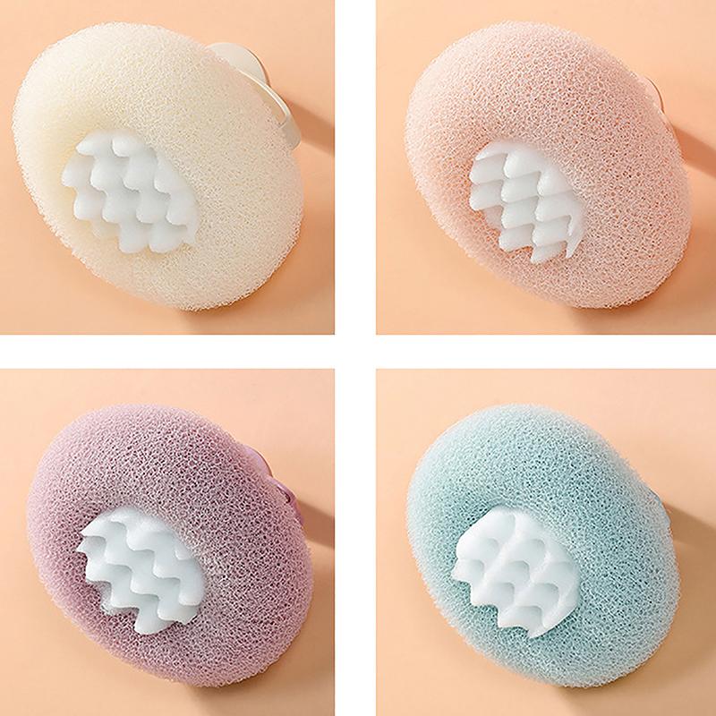 Круглый шарик для душа в виде подсолнуха, супермягкий массажный шарик для ванны с присоской, щетка для ванны, полотенце для ванны, губка для грязи, аксессуары для ванной комнаты