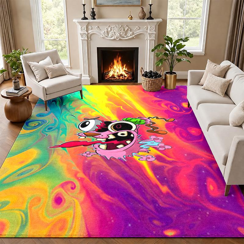 Brave Dog Carpet Door Mat for Living Room or Bedroom Protective Mat Under Chair Office Decoration Christmas Gift Birthday Present