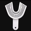 10Pcs Dental Impression Plastic Trays Without Mesh Dentist Tools Teeth Holder Trays Dentistry Lab Material