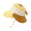 Mesh Summer Kid Sunhat Quick-dry Children's Fisherman Hat Cute Cartoon Animal Bucket Hat  Boy