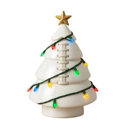 Шар Новогодняя елочная игрушка Забавный футбольный рождественский декор Елка с золотой звездой на макушке для праздничного декора