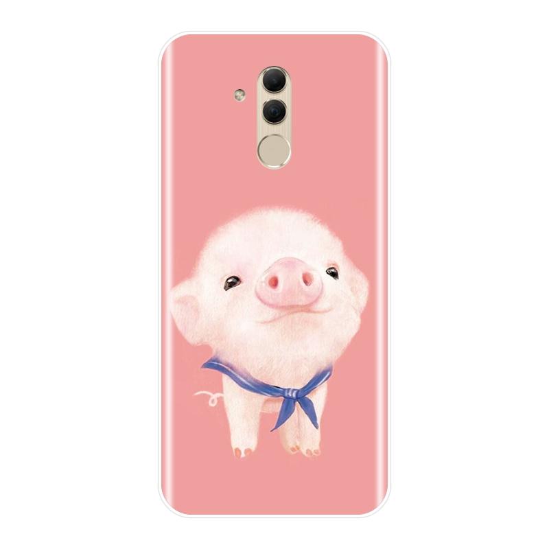 Силиконовый чехол для телефона для Huawei Mate 7 8 9 10 20 Lite Pink Pig Cat Bear Rabbit Alpaca Мягкая задняя крышка для Huawei Mate 9 10 20 Pro
