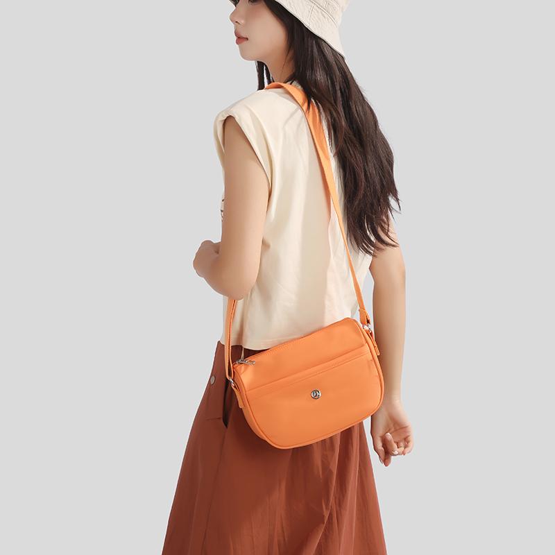 Легкая однотонная нейлоновая сумка кроссбоди Женская сумка Сумка через плечо для мамы