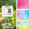 Mini Watercolor Paint Sketch Travel Painting Set Box + Paints + Sketchbook + Pen