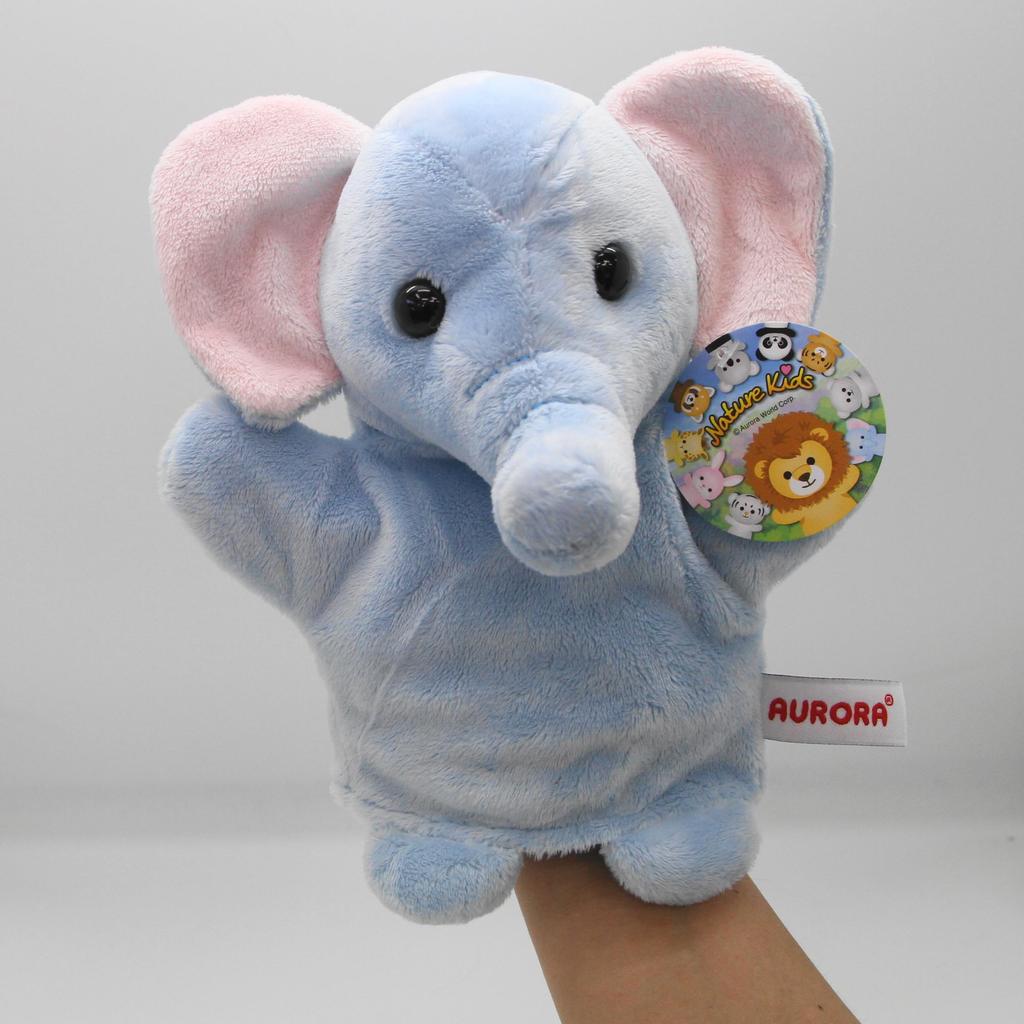 Aurora World Plush Hand Puppet Elephant