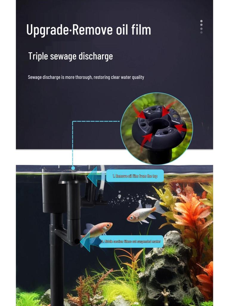 All-in-One Glass Aquarium Filter & Oxygenator - Small Eco-Friendly Desktop Tank 2025.