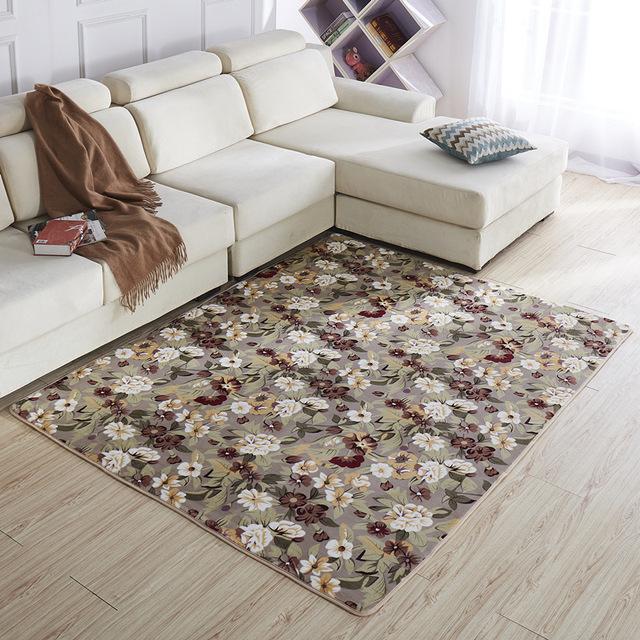 Коралловый бархатный моющийся коврик Carept для гостиной, нескользящий мягкий коврик для дивана, подушка, детские игровые коврики, коврик для ползания для домашнего декора