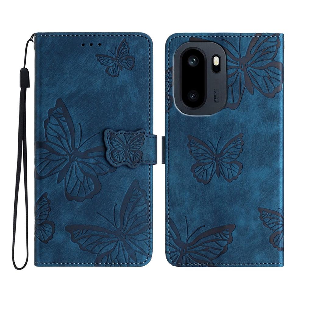 Чехол для OnePlus 15R 5G/Ace 6T 5G/Ace 6 5G, дизайн с бабочками, книжка-кошелек, кожаная обложка для телефона, приятная на ощупь