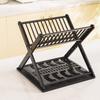 Double-Layer Dish Rack Stainless Steel Pipe Cutlery Drying Rack Multifunctional Bowl Storage Holder for Home Kitchen