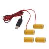 USB 5 В в 3 В Eliminators батареек LR14 C Dummy Battery Power Cable для 2 шт. 1,5 В C Батарейки Игрушка Газовый Водонагреватель
