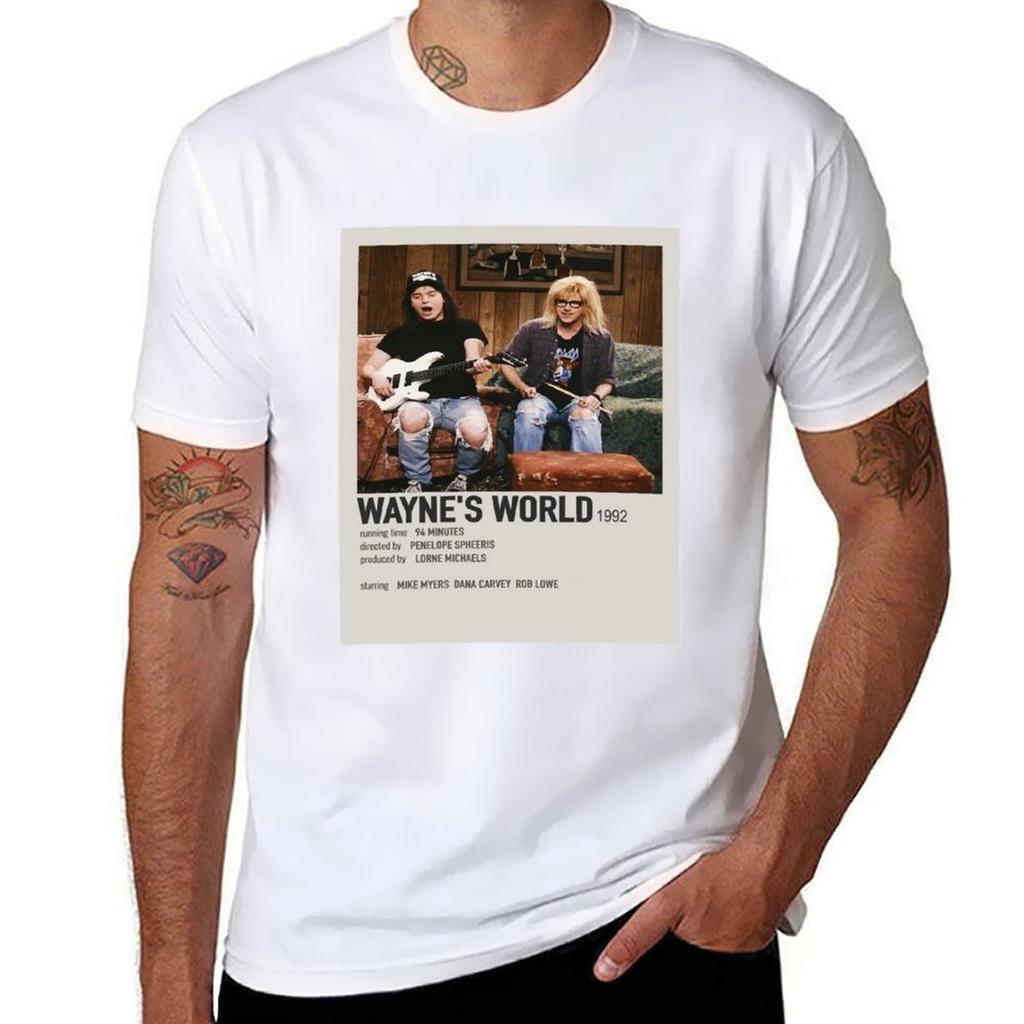 The Lazy Way To Waynes World Tshirt Large Size Loose Casual Tee