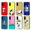 SM14 Snoopy Cartoon Black Sofe Case for OPPO Reno 8 6 5 4 Pro Plus Find X3 A17 A3 A31 A38 A40 A53 A54 A55 A74 A76 A78 A77 A80 A94 A95 A96 Lite