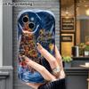 Phone case: 2D flat, fits iPhone 12 Pro, 13, 14, 15, 16, 17, 18, phone decoration, Santa Claus and fox, perfect holiday gift for Christmas and Hallowe