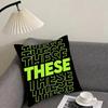 Funny Word Sports Cushion Cover Pillowcase Ultra Soft Skin Friendly Fabric Cloud Like Comfort  Concealed Zipper