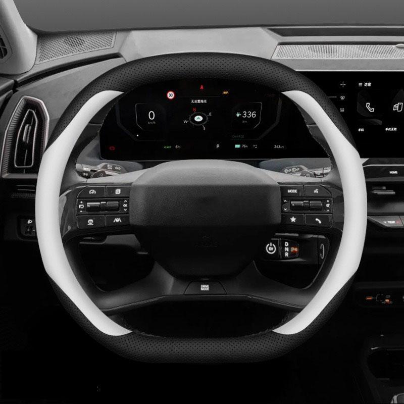 Для KIA EV5 EV9 2023 2024 2025 чехол на руль из углеродного волокна, противоскользящий, специальные защитные аксессуары для салона