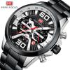 Top Luxury With Box MINIFOCUS Watch Male Calendar Waterproof Steel Belt Men Quartz Watch