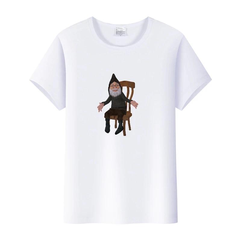 Fashion Cartoon Tees Seven Dwarfs Shirt Summer Tops Aesthetic White T-Shirts 2000s Clothes Y2k Goth Blouse Unisex