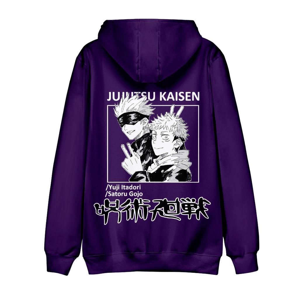 Худи Jujutsu Kaisen Уличная одежда Свитшот с капюшоном с мультяшным принтом Мужские Женские Косплей Спортивные Пуловеры