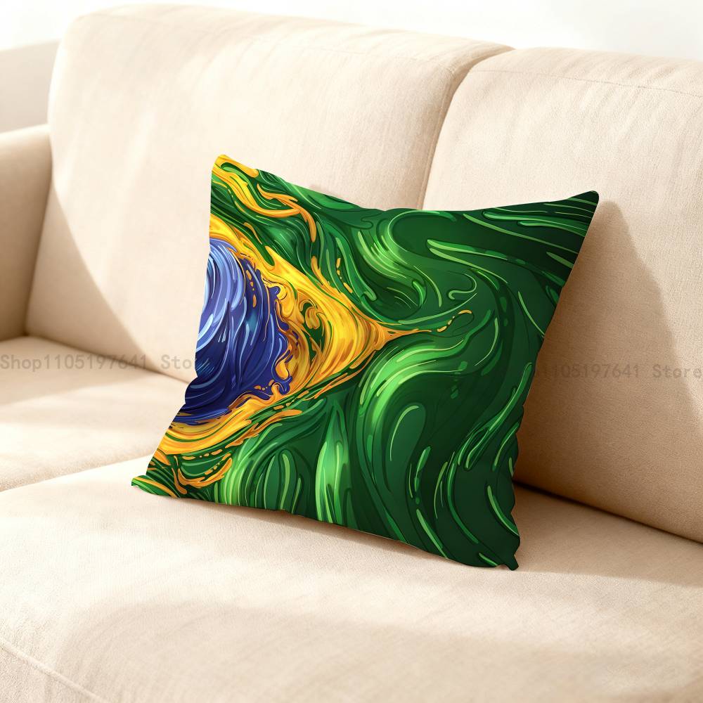 Rio de JaneiroBrazi Anime Celebrity Merchandise AllMatch Printed Pillow Case Sofa Car Office Room Decoration Protector