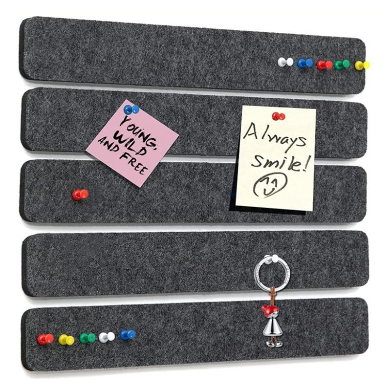 Display Cork Pictures Notice Tack Self Memo Bulletin Pin Message Strip Board Felt Wall Strips