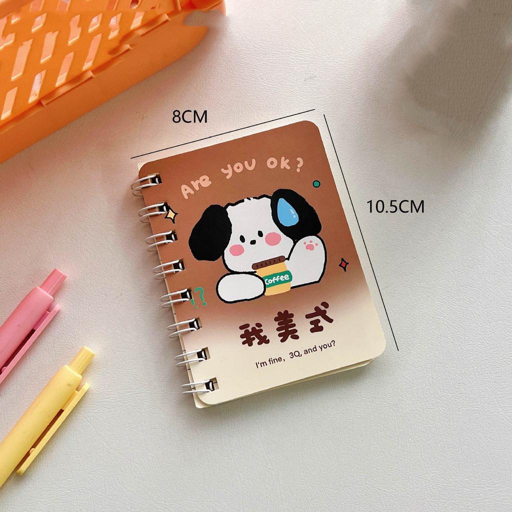 1 шт., маленький A7 эстетический блокнот для детей, масляная живопись, пейзажные блокноты со сценарием, портативный карманный блокнот для скрапбукинга