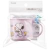 Skater Lunch Box Plastic Cup, 200ml, for Kids, Antibacterial, Dishwasher Safe, Made in Japan, Snoopy 80s Cafe Design, KE4AAG-A