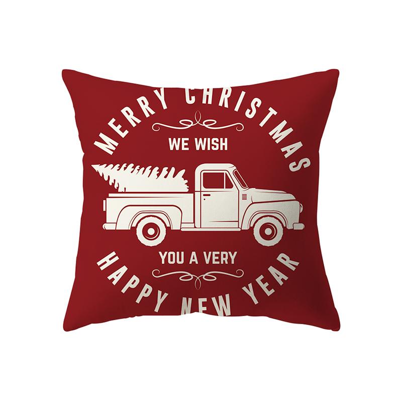 Рождественская елка, Рождественские украшения, наволочка с принтом, домашняя гостиная, украшение для дивана, полиэстеровая подушка, наволочка