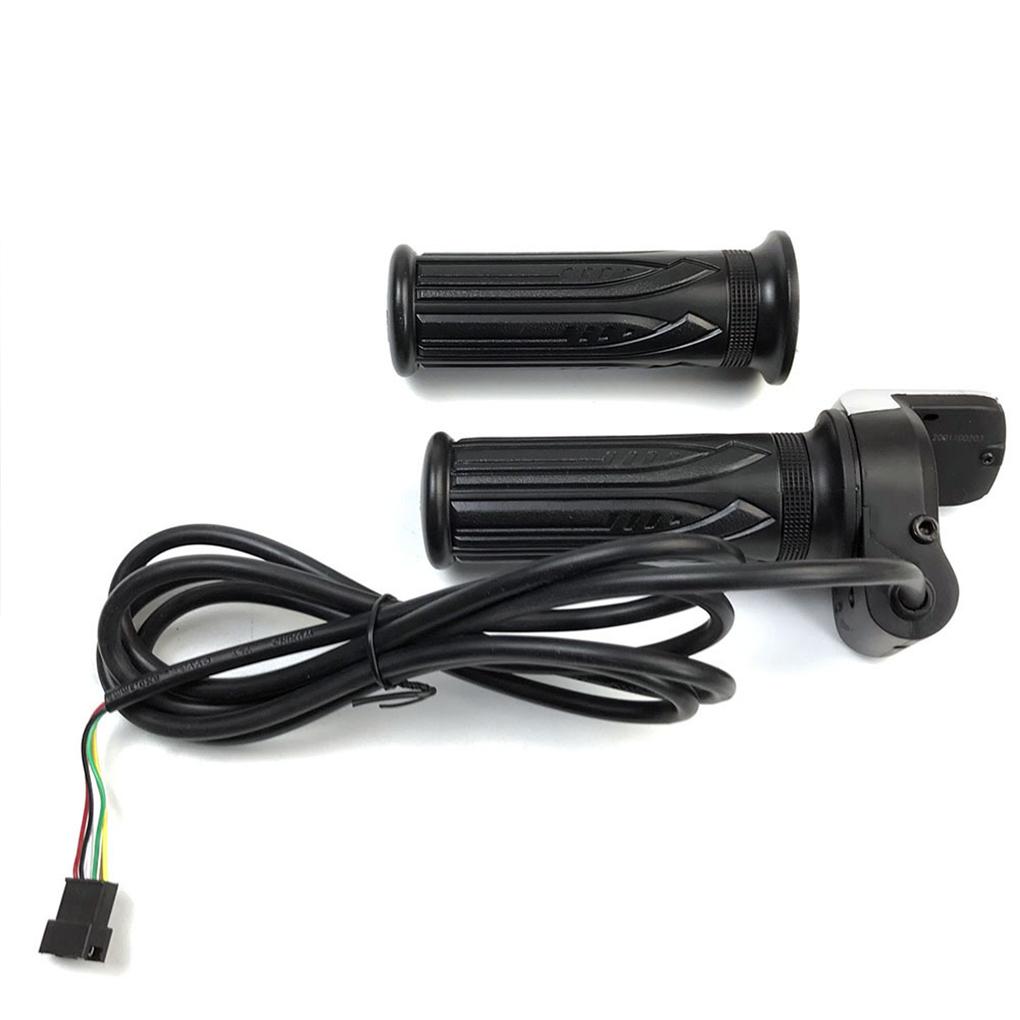 1 пара велосипедных ручек газа с ЖК-дисплеем, индикатором заряда батареи, рычагом, 6-жильный с переключателем, нескользящая рукоятка руля для переоборудования