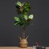 Rubber Leaves Simulated Magnolia Tree Branch Large Artificial Plants  Bedroom