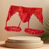 U Convex Lace Flower Panties Solid Color Briefs Soft Men Thong  Valentine's Day